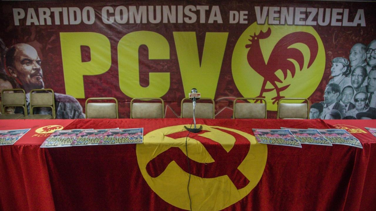 PCV press conference set. File photo.