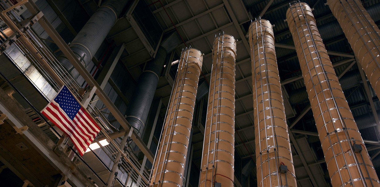 Uranium enrichment centrifuges in Ohio. Photo: Brian Kaiser/The New York Times/File photo.