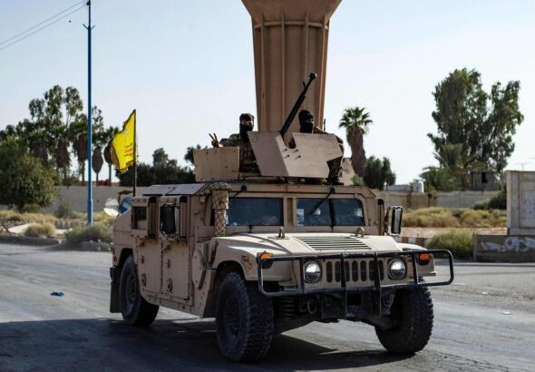 SDF fighters in Deir Ezzor. Photo: SOHR.