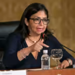 The vice president of Venezuela, Delcy Rodríguez. Photo: EFE.