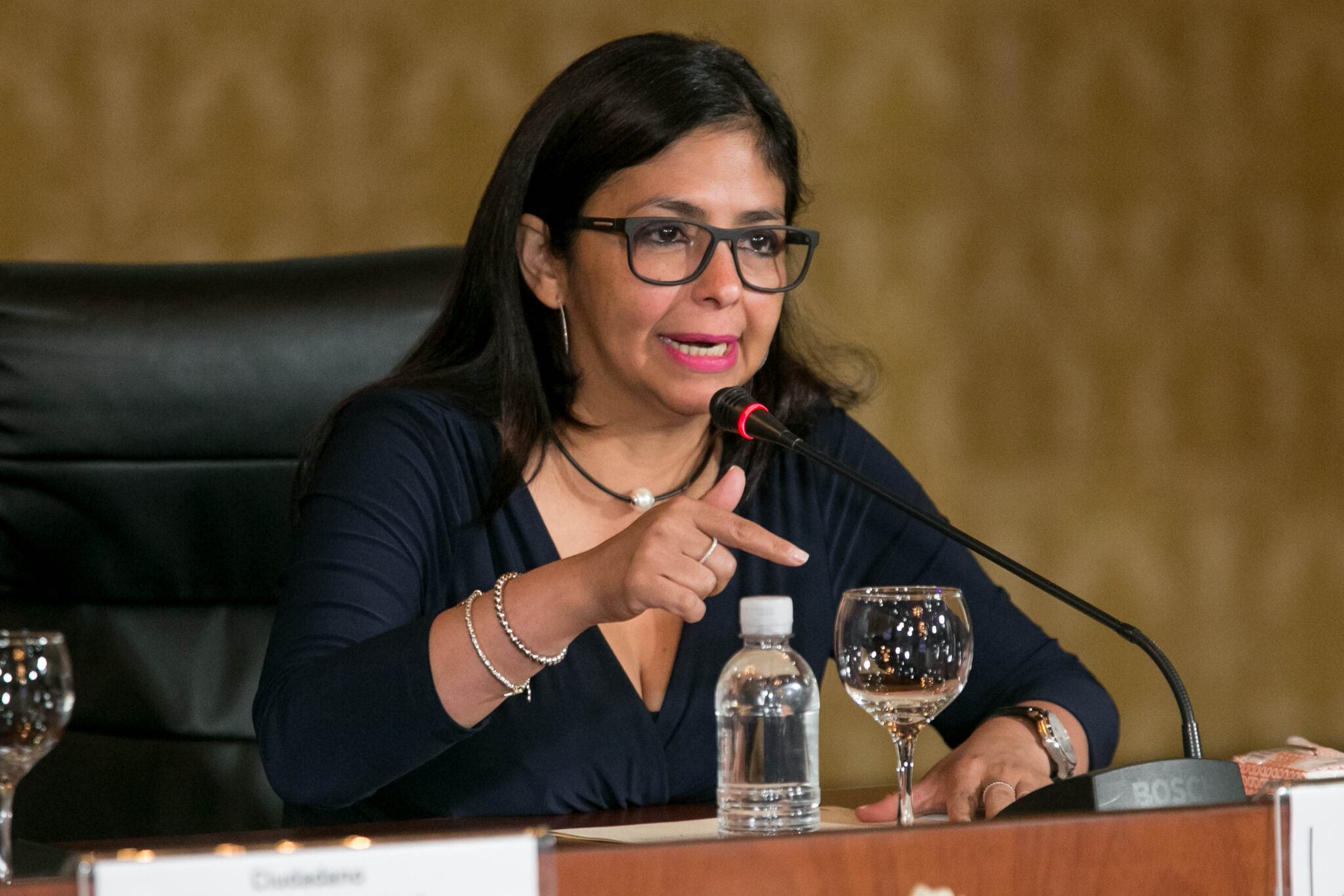 The vice president of Venezuela, Delcy Rodríguez. Photo: EFE.