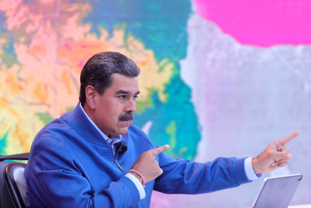Venezuelan President Nicolás Maduro during his television program Con Maduro+. Photo: Presidential Press.