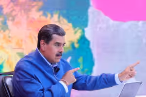 Venezuelan President Nicolás Maduro during his television program Con Maduro+. Photo: Presidential Press.