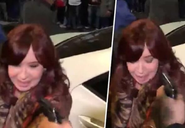 Images showing the moment when a gunman tried to assassinate Argentinian Vice President Cristina Fernández de Kirchner outside her home in Buenos Aires, on September 1, 2022. File photo.