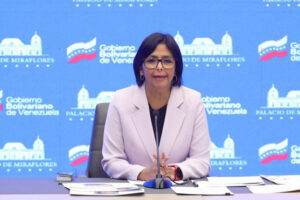 The vice president of Venezuela, Delcy Rodríguez. File photo.