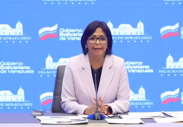 The vice president of Venezuela, Delcy Rodríguez. File photo.