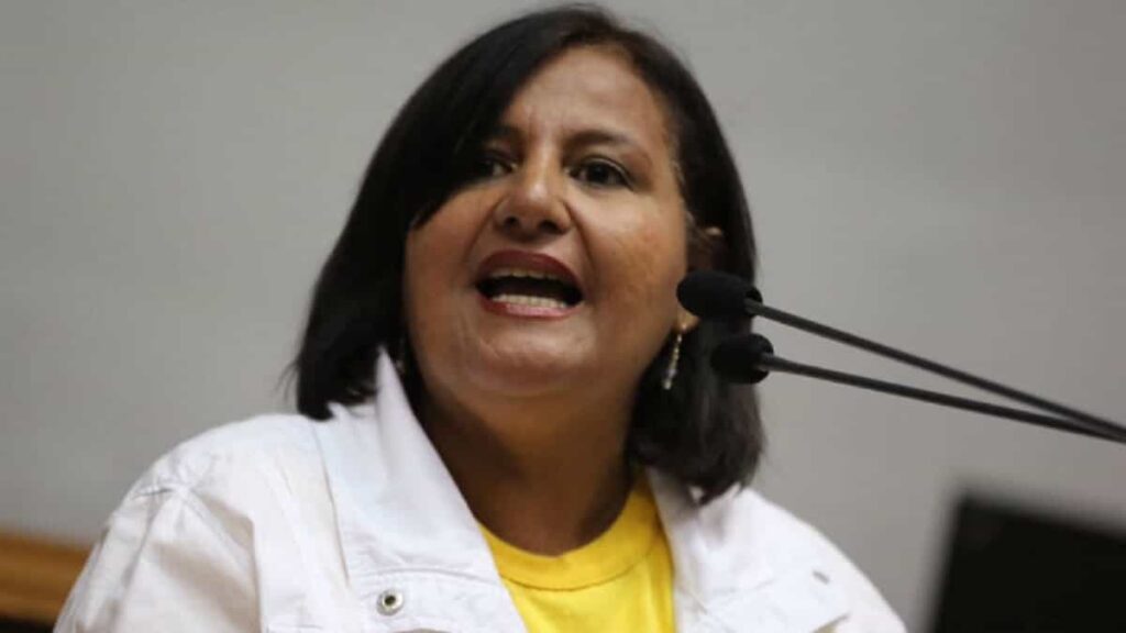 Venezuelan far-right opposition politician Dinorah Figuera, who substituted Guaidó in the fake "National Assembly." File photo.