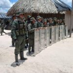 Venezuelan armed forces in operation against illegal mining in the protected forests of Venezuela. Photo: X/@dhernandezlarez.