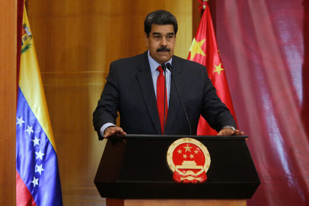 President Maduro delivering a speech during his China tour. Photo: Atlantic Council.