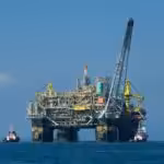 An industrial rig used to extract oil, off the Brazilian coast. Photo: Divulgação Petrobras/ABr.