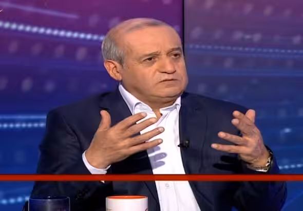 Deputy general secretary of the Popular Front for the Liberation of Palestine (PFLP), Jamil Mezher, in interview with Al Mayadeen. Photo: Al Mayadeen.