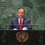 Venezuelan Foreign Minister, Yván Gil, addresses the 78th Session of the UN General Assembly in New York City, US. September 23, 2023.