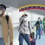 Venezuelans repatriated by the Vuelta a la Patria Program in the Maiquetía International Airport. File photo.