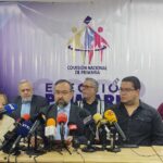 Press conference involving the Venezuelan opposition's self-styled National Primaries Commission. Photo: File photo.