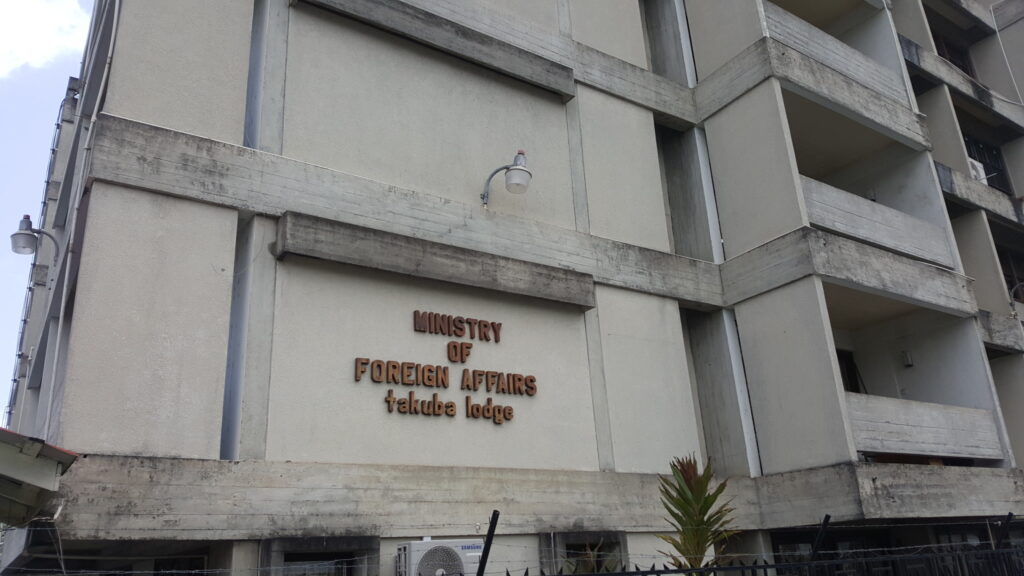 Headquarters of Guyana's Ministry of Foreign Affairs, located in Georgetown, capital of Guyana. Photo: File photo.