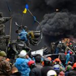 Anti-government protesters clash with police in Kiev on Feb. 20, 2014. Photo: Jeff J Mitchell/Getty Images/File photo.