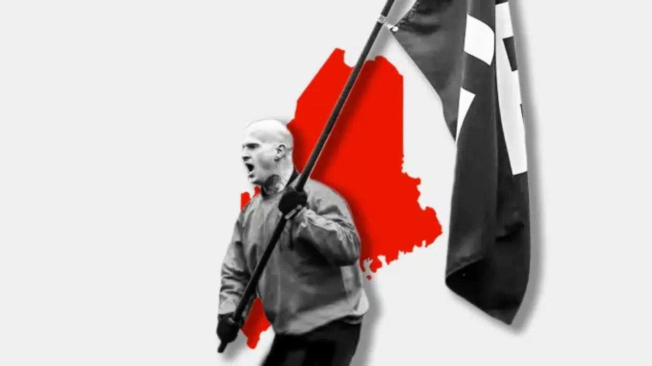 A graphic depicting the infamous Neo-Nazi and ex-Marine, Christopher Alan Pohlhaus, leader of the white supremacist 'Blood Tribe.' Photo: Southern Poverty Law Center.