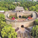 The Wanren Palace Wall at the Temple of Confucius in Qufu, Shandong Province. Photo: Xinhua Reporter Guo Xulei.