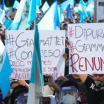 Protests in Guatemala. Photo: Al Mayadeen.
