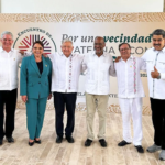 Cuban President Miguel Díaz-Canel, Honduran President Xiomara Castro, Mexican President Andrés Manuel López Obrador, Haitian Prime Minister Ariel Henry, Colombian President Gustavo Petro, and Venezuelan President Nicolás Maduro meet at the Encuentro Palenque. Photo: X/@NicolasMaduro.