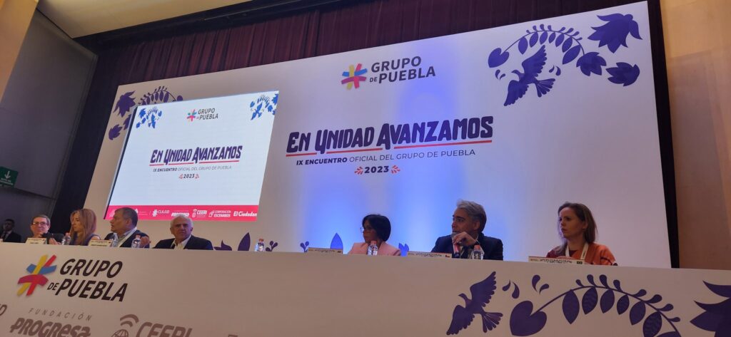 Venezuelan Vice President Delcy Rodríguez highlights the need to unite Latin American peoples at the ninth meeting of the Puebla Group, held in Mexico's Puebla state. Photo: X/@yvangil.