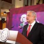 Mexican President Andrés Manuel López Obrador during a regular press conference. Photo: Mexican Presidency Office/File photo.