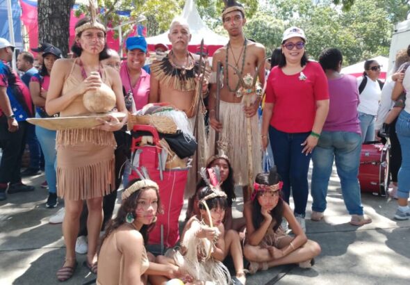 Indigenous peoples of Venezuela commemorate the Day of Indigenous Resistance, in Caracas, October 12, 2023. Photo: Ministry of Culture of Venezuela.