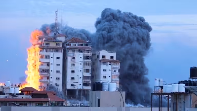 Israeli bombings in Gaza, Palestine. Photo: Ziad Taleb/UN News.