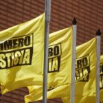 Flag of Venezuelan far-right opposition party Justice First. File photo.