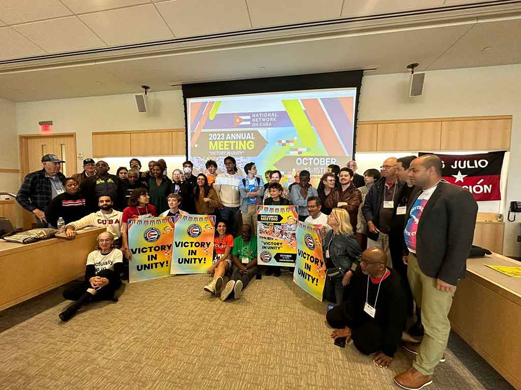 The US National Network on Cuba's solidarity meeting in Boston. Photo: Prensa Latina.