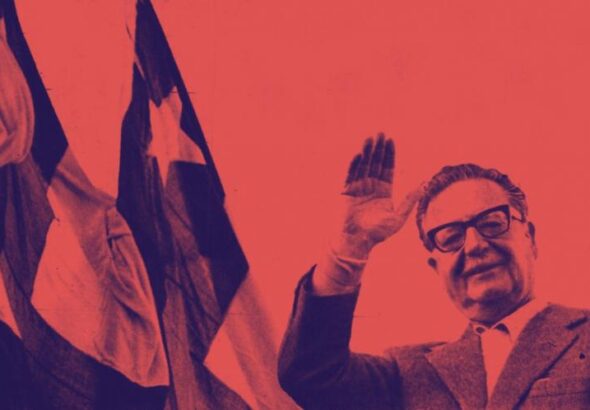 Salvador Allende in a campaign insert in Vea magazine, from the 1973 parliamentary elections in Chile. Photo: Biblioteca del Congress Nacional de Chile, Wikimedia Commons, CC BY-SA 3.0 cl.