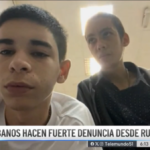 Two young Cubans in an online interview with Telemundo. Photo: FAIR.