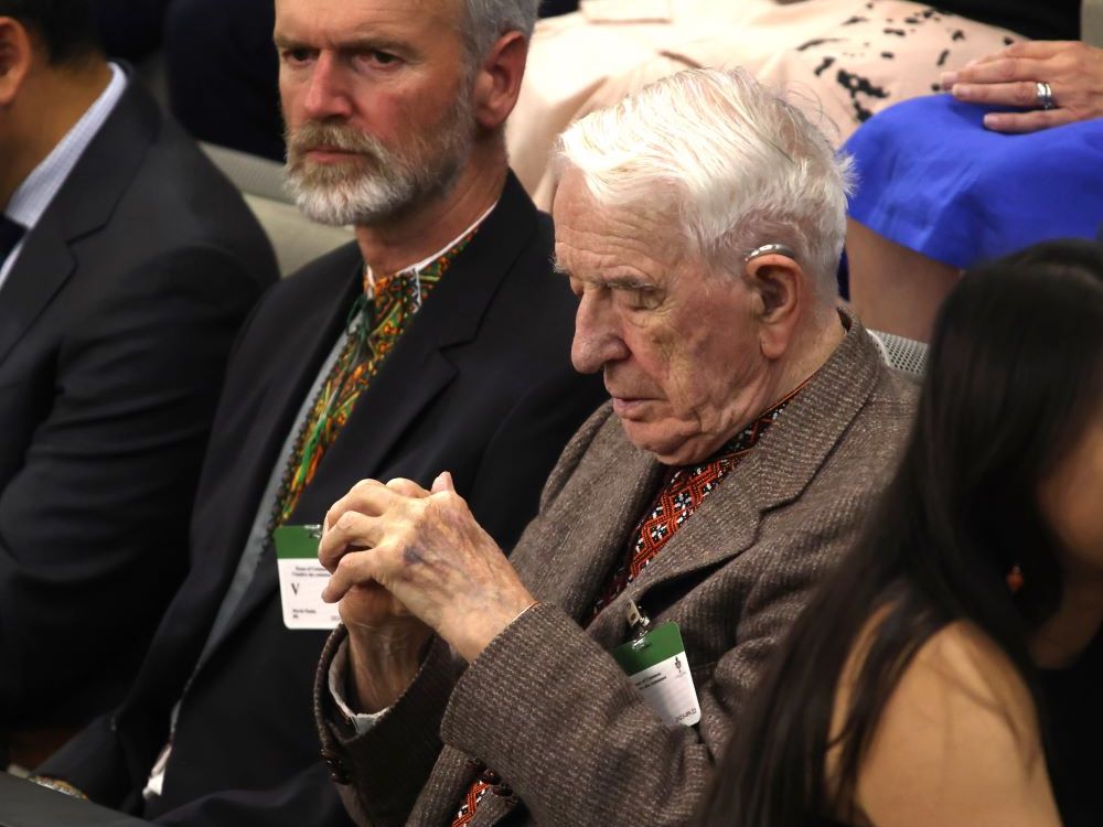 Yaroslav Hunka in the House of Commons before receiving applause Sept. 22. His Nazi history in Ukraine is the tip of an iceberg hidden in sealed commission findings. Photo: Patrick Doyle/the Canadian Press.