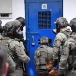 Israeli repression forces raid Palestinian prisoners’ sections in Ofer Israeli Prison. Photo: WAFA/File photo.