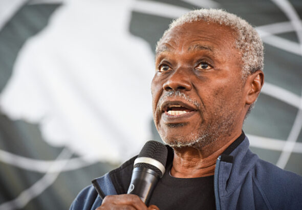 Haitian Camille Chalmers is leader of the Rasin Kan Pèp la party, a socialist regroupment for a new national initiative. Photo: Daniel Jatimliansky.