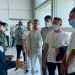 Venezuelan minister for interior, General Remigio Ceballos, talking with repatriated Venezuelans migrants just minutes after their arrival to Venezuela from the United States. Photo: X/@remigioceballos1.