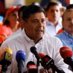 Popular Will party politician Freddy Superlano giving statements to the press. File photo.