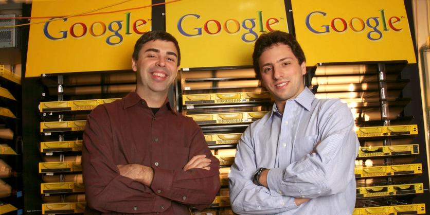 Larry Page and Sergey Brin. Photo: Kit's Newsletter/File photo.