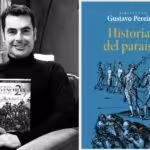 On the left, author Jesús Ángel Rojo poses with his book Cuando Éramos Invencibles, which attempts to justify the mass genocide and cultural destruction waged by the Spanish conquerors of the Americas. On the right is Historias del paraíso, which was recommended by Venezuelan Minister of Culture, Ernesto Villegas.