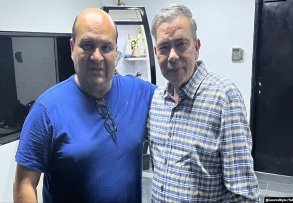 Venezuelan opposition politicians Roland Carreño (left) and Gerardo Blyde (right). Photo: X/@GerardoBlyde.