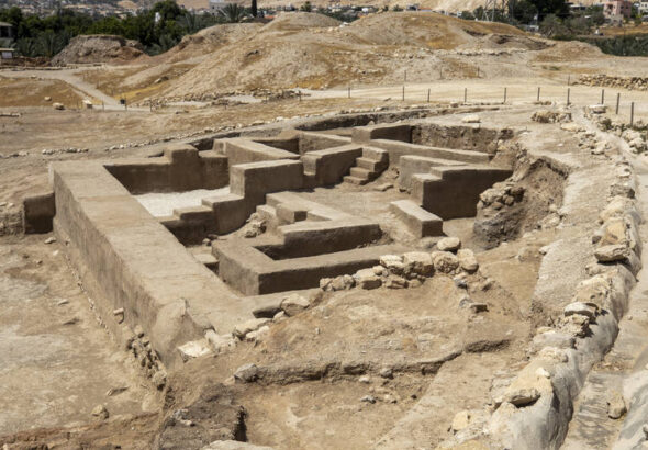 Early Bronze III Palace (G ). Photo: Ministry of Tourism and Antiquities (MoTA).