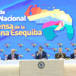 Venezuelan President Nicolás Maduro speaks at an event of the defense of the Essequibo Territory at the Teresa Carreño Theater in Caracas, November 7, 2023. Photo: Wendys Olivo/Presidential Press.