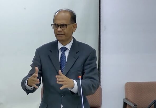 Suriname's NDP parliamentary bench leader Rabin Parmessar. Photo: DNA/File photo.