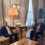 Venezuelan Foreign Minister Yván Gil with his Egyptian counterpart Sameh Shoukry. Photo: Últimas Noticias.