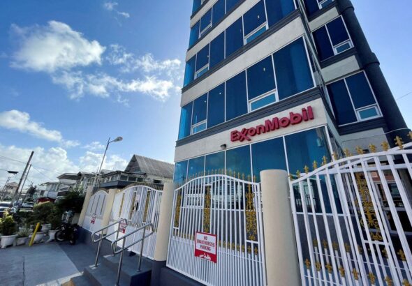 Exxon Mobil Corp headquarters in Georgetown, Guyana February 18, 2022. Photo: Sabrina Valle/Reuters.