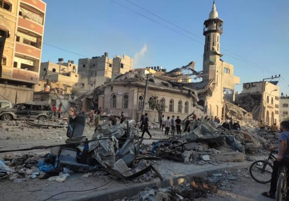 A residential area of Gaza City devastated by Israeli bombardment. Photo: Palestine Chronicle.