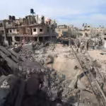 Israeli airstrikes on the Gaza Strip continue. Photo: via PalTimes.net.