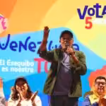 Venezuelan National Assembly President Jorge Rodríguez at the installation of the campaign command for the Essequibo Referendum, in National Theater, Caracas, November 3, 2023. Photo: Radio Miraflores.