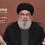 Hezbollah leader Sayyed Nasrallah speaks on November 3, 2023. Photo: Al-Manar/Screenshot.