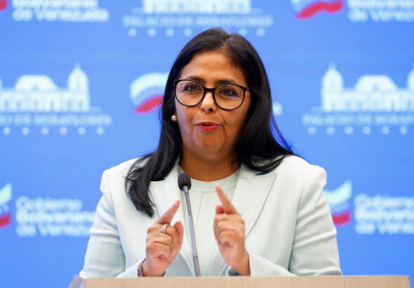 Venezuelan Vice President Delcy Rodríguez. Photo: Reuters/file photo.